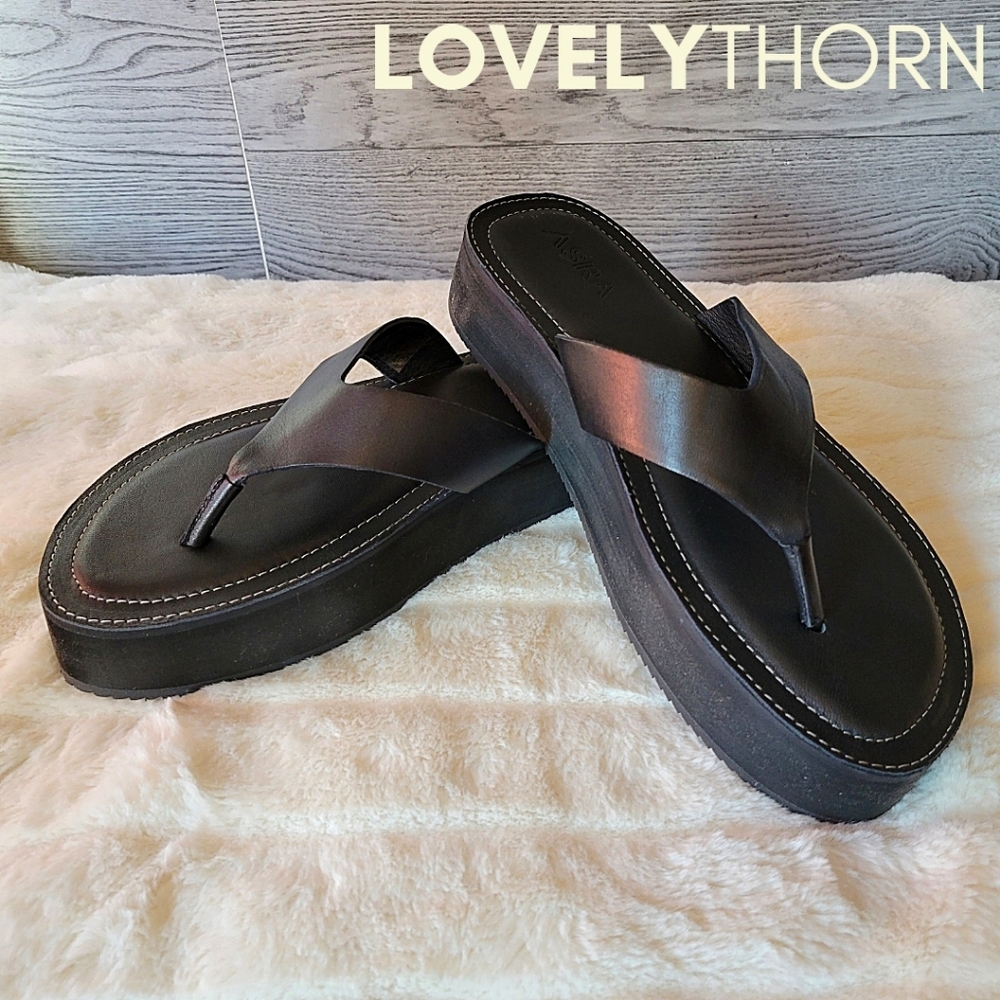 ASOS Black Platform Sandals